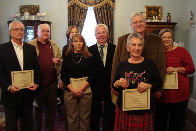 Board of Directors for 2012.<br>From left to right: Scott Bagley, Ames Kergosien, Beth Weidlich, Jackie Allain, Charles Gray, Betty Krieger, Louis Fuchs, Pat Fuchs.