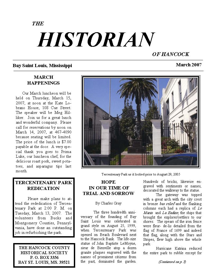 Historian 07-03 page 1