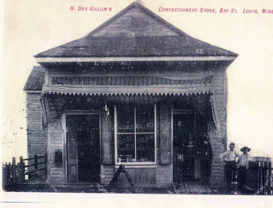 H. Des Gillum&#39;s Confectionery Store, near Union Street in Bay Saint Louis - Businesses - Photo ...