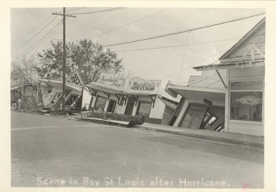 Businesses on the Beach, Bay Saint Louis - Hurricane of 1947 - Photo Gallery - Hancock County ...