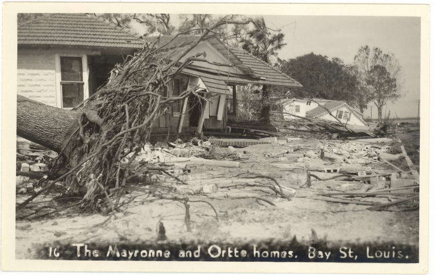 Mayronne and Ortte homes at St. Charles, Bay Saint Louis - Hurricane of 1947 - Photo Gallery ...