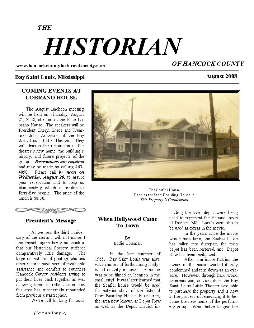 Historian 08-08 page 1