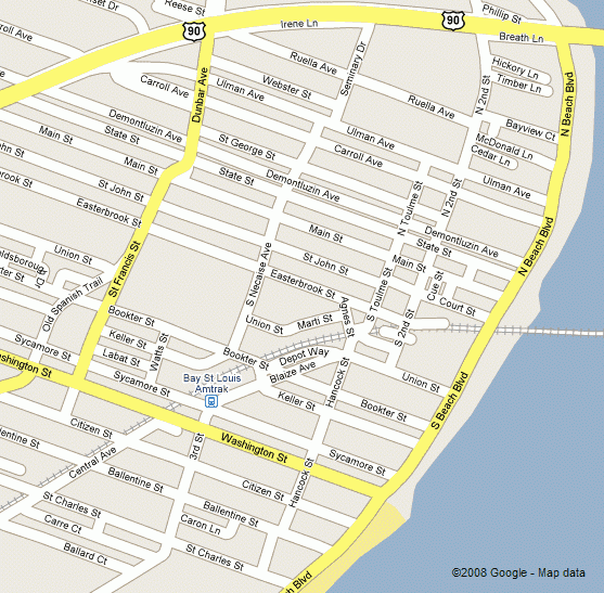 Bay Saint Louis Historic District map